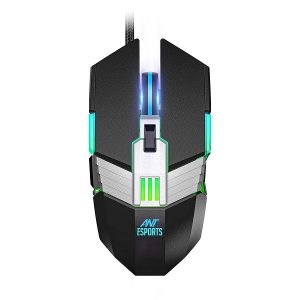Ant Esports GM90 Black Wired Gaming Mouse With 3600 DPI