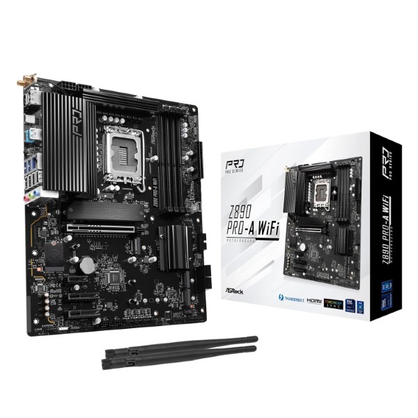 ASROCK Z890 Pro A WIFI ATX Motherboard (Intel Socket LGA 1851, DDR5, Wi-Fi 6E)