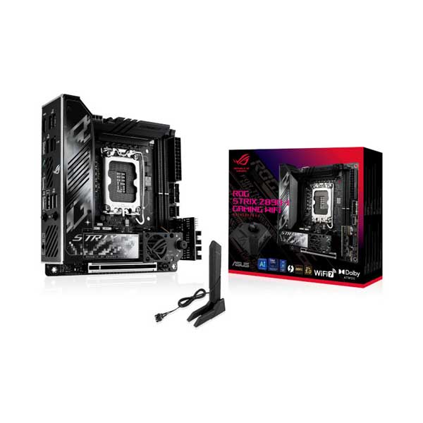 ASUS ROG Strix Z890-I Gaming WIFI Mini-ITX Motherboard (Intel Socket LGA 1851, DDR5, Wi-Fi 7)