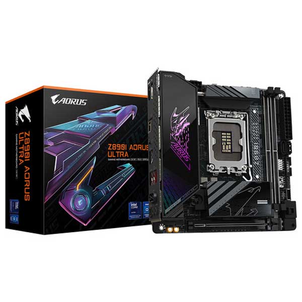 GIGABYTE Z890I Aorus Ultra WIFI M-ITX Motherboard (Intel Socket LGA 1851, DDR5, WIFI 7)