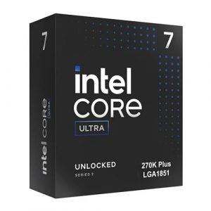 Intel Core Ultra 7 270K Plus Desktop Processor - 24 Cores (8P+16E) / 24 Threads