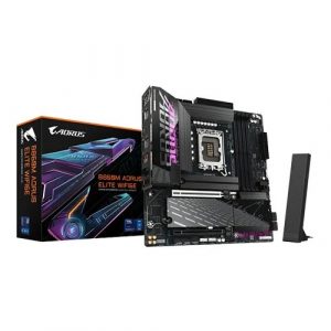 Gigabyte B860M Aorus Elite WIFI M-ATX Motherboard (Intel Socket LGA 1851, DDR5, WiFi 6E)