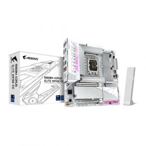 Gigabyte B860M Aorus Elite ICE WIFI M-ATX Motherboard (Intel Socket LGA 1851, DDR5, WiFi 6E)