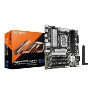 GIGABYTE B860M DS3H WIFI M-ATX Motherboard (Intel Socket LGA 1851, DDR5, WiFi 6E)
