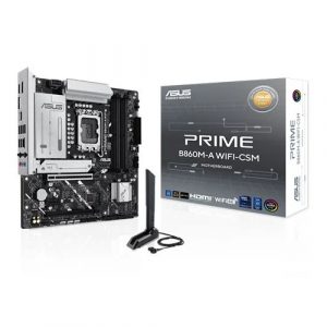 ASUS Prime B860M-A WIFI-CSM M-ATX Motherboard (Intel Socket LGA 1851, DDR5, WiFi 6E)