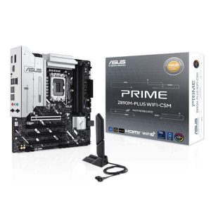 Asus Prime Z890M-Plus WIFI-CSM M-ATX Motherboard (Intel Socket LGA 1851, DDR5, Wi-Fi 7)