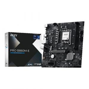 MSI Pro B860M-E M-ATX Motherboard (Intel Socket LGA 1851, DDR5)