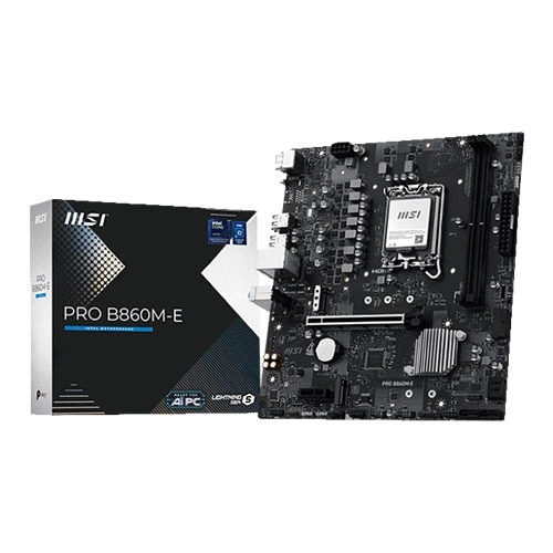 MSI Pro B860M-E M-ATX Motherboard (Intel Socket LGA 1851, DDR5)