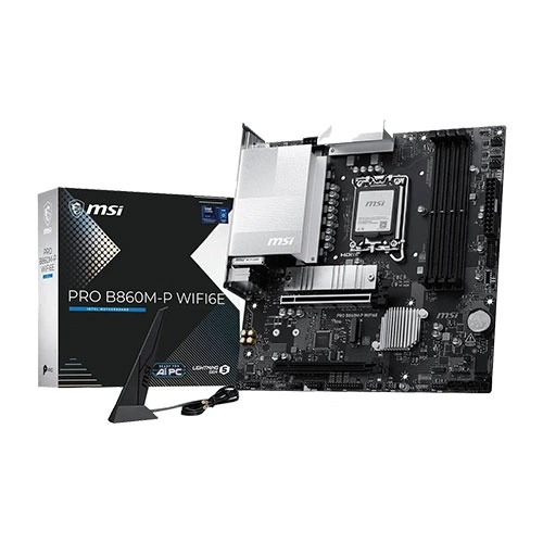 Msi Pro B860M-P WIFI M-ATX Motherboard (Intel Socket LGA 1851, DDR5, WIFI 6E)