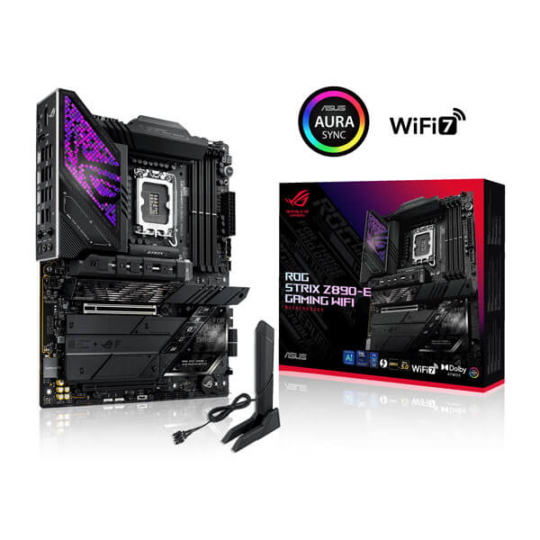Asus ROG Strix Z890-E Gaming WIFI Motherboard (Intel Socket LGA 1851, DDR5, Wi-Fi 7)