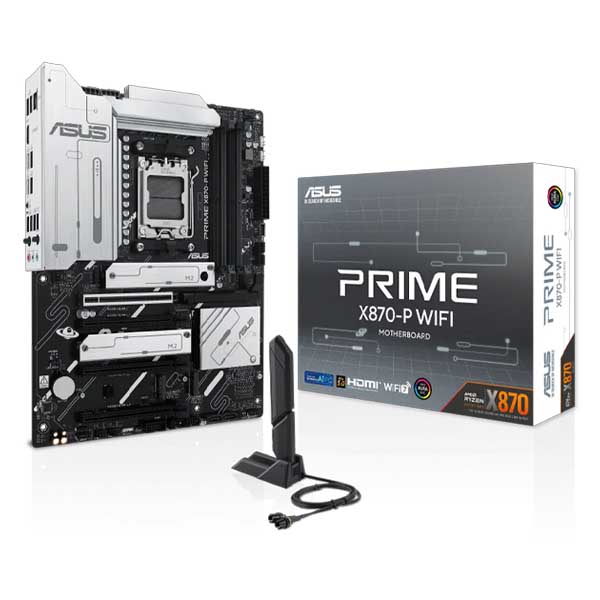 ASUS Prime X870-P Wifi ATX Motherboard (AMD Socket AM5, DDR5, Wi-Fi 7)