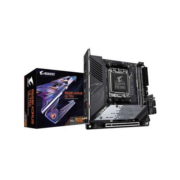Gigabyte B650I Aorus Ultra M-ITX Motherboard (AMD Socket AM5, DDR5, Wi-Fi 6E)