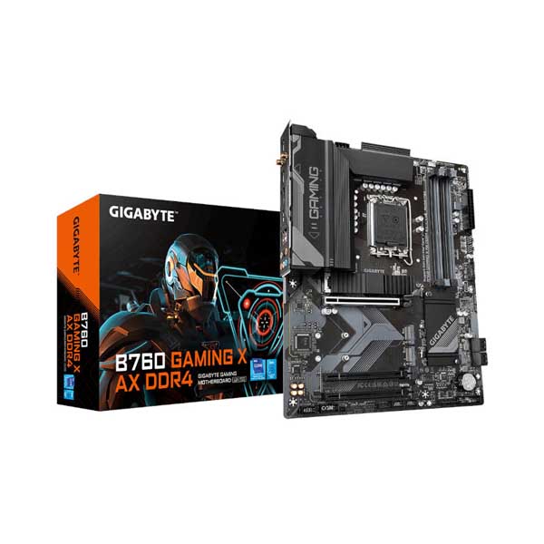 Gigabyte B760 Gaming X AX ATX Motherboard (Intel Socket LGA 1700, DDR4, Wi-Fi 6E)
