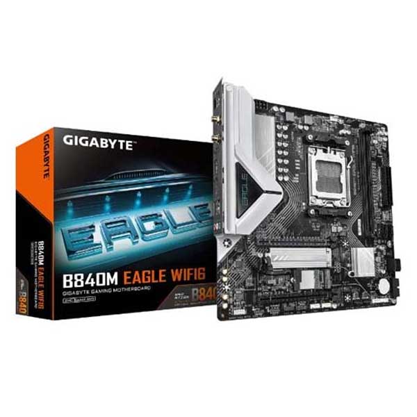 Gigabyte B840M Eagle WiFi M-ATX Motherboard (AMD Socket AM5, DDR5, WIFI 6E)