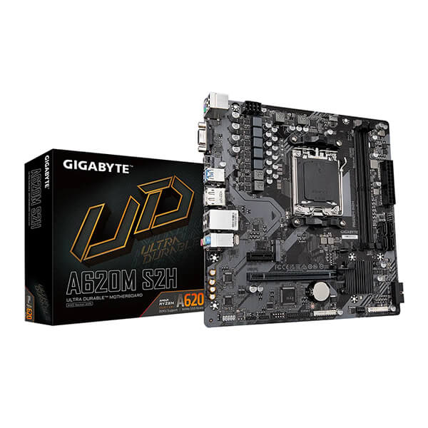 Gigabyte A620M S2H M-ATX Motherboard (AMD Socket AM5, DDR5)