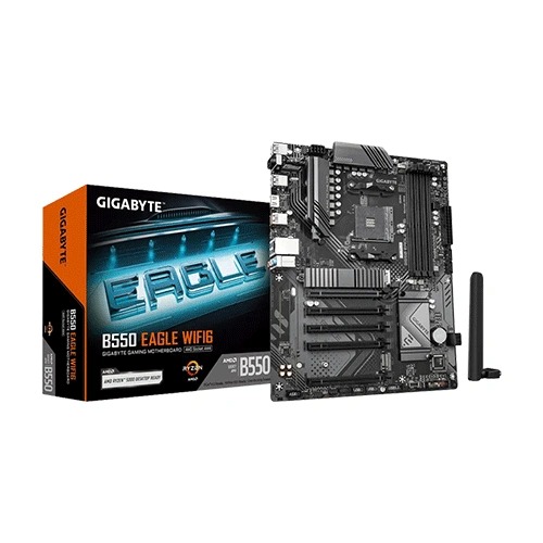 Gigabyte B550 Eagle WiFi ATX Motherboard (AMD Socket AM4, DDR4, WIFI 6E)