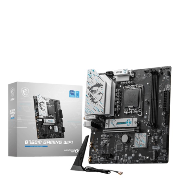 MSI B760M Gaming WIFI M-ATX Motherboard (Intel Socket LGA 1700, DDR5, Wi-Fi 6E)
