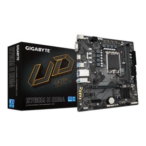 Gigabyte B760M H M-ATX Motherboard (Intel Socket LGA 1700, DDR4)