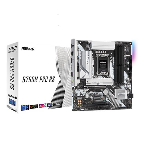 ASRock B760M Pro RS M-ATX Motherboard (Intel Socket LGA 1700, DDR5)