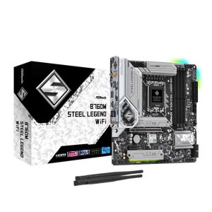 ASRock B760M Steel Legend WIFI M-ATX Motherboard (Intel Socket LGA 1700, DDR5, Wi-Fi 6E)