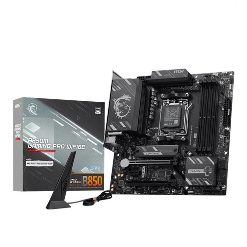 MSI B850M Gaming Pro WIFI M-ATX Motherboard (AMD Socket AM5, DDR5, Wi-Fi 6E)