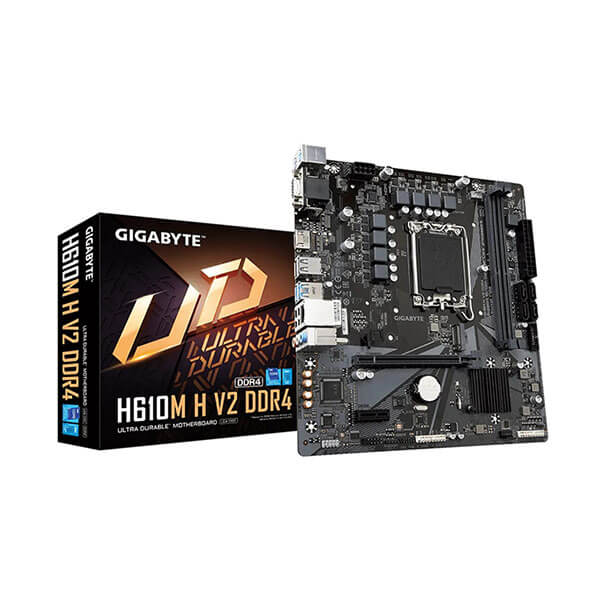 Gigabyte H610M H V2 M-ATX Motherboard (Intel Socket LGA1700, DDR4)