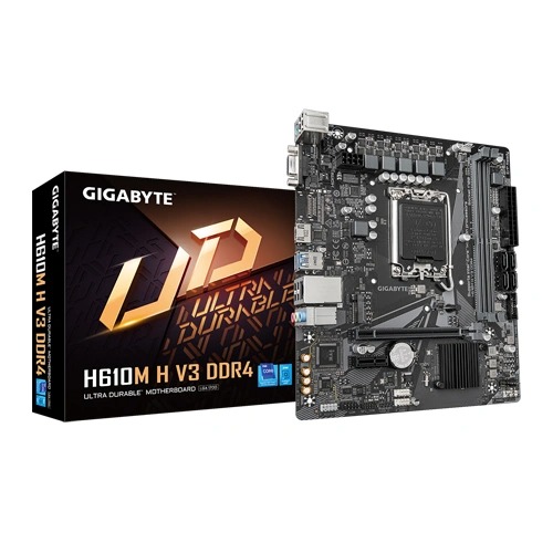 Gigabyte H610M H V3 M-ATX Motherboard (Intel Socket LGA1700, DDR4)