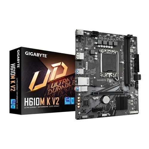 Gigabyte H610M K V2 M-ATX Motherboard (Intel Socket LGA1700, DDR5)