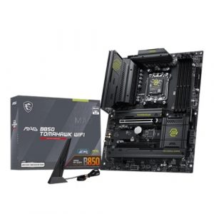 MSI MAG B850 Tomahawk WiFi ATX Motherboard (AMD Socket AM5, DDR5, Wi-Fi 7)