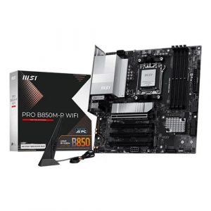 MSI Pro B850M-P WIFI M-ATX Motherboard (AMD Socket AM5, DDR5, WiFi 7)