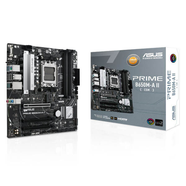 Asus Prime B650M-A II-CSM M-ATX Motherboard (AMD Socket AM5, DDR5)