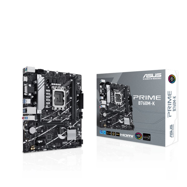 Asus Prime B760M-K M-ATX Motherboard (Intel Socket LGA 1700, DDR5)