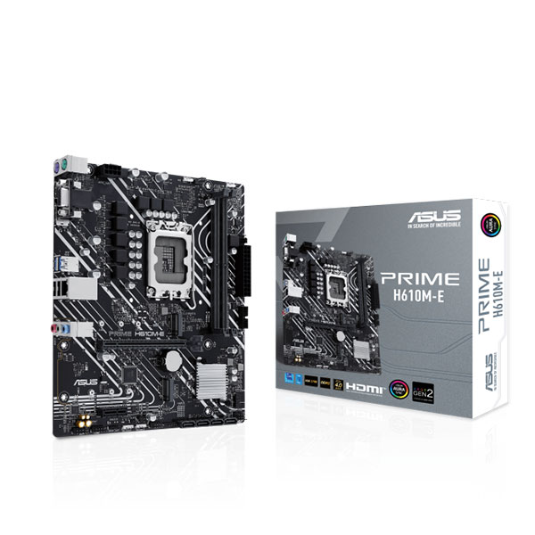 Asus Prime H610M-E M-ATX Motherboard (Intel Socket LGA1700, DDR5)
