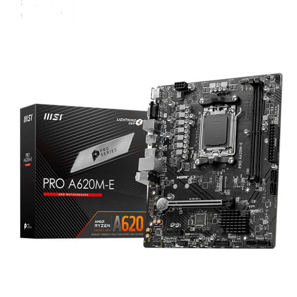 MSI Pro A620M-E M-ATX Motherboard (AMD Socket AM5, DDR5)