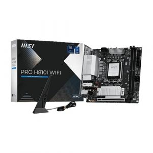 MSI Pro H810I WiFi M-ITX Motherboard (Intel Socket LGA1851, DDR5, Wi-Fi 7)