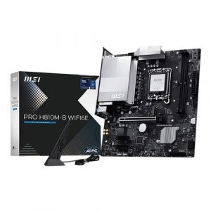 MSI Pro H810M-B WIFI M-ATX Motherboard (Intel Socket LGA1851, DDR5, WiFi 6E)