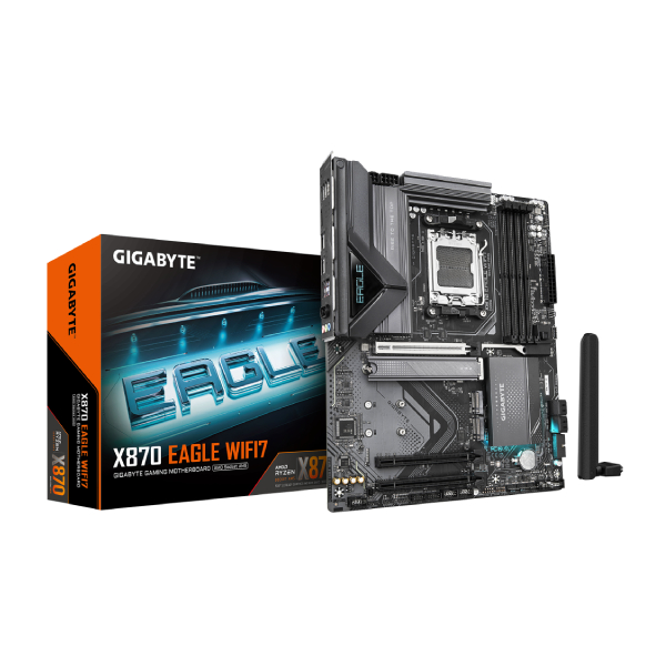 Gigabyte X870 Eagle WIFI ATX Motherboard (AMD Socket AM5, DDR5, Wi-Fi 7)