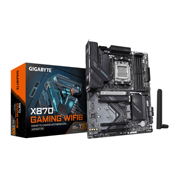 Gigabyte X870 Gaming WIFI ATX Motherboard (AMD Socket AM5, DDR5, Wi-Fi 6)