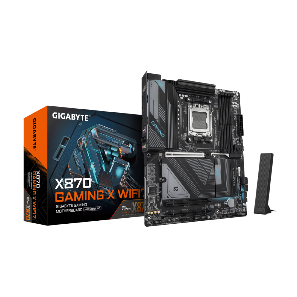 Gigabyte X870 Gaming X WIFI ATX Motherboard (AMD Socket AM5, DDR5, Wi-Fi 7)