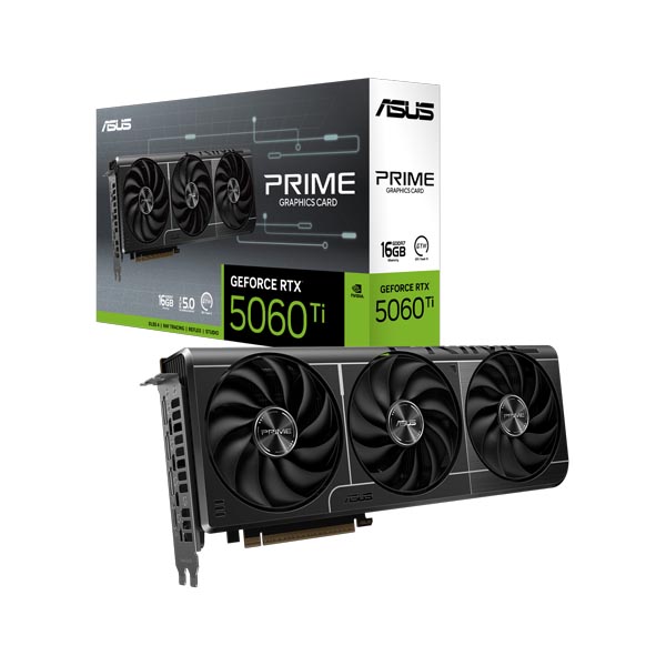 ASUS PRIME RTX 5060 Ti 16GB GDDR7 Triple Fan Graphics Card