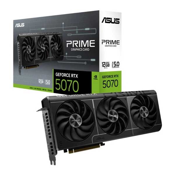 ASUS PRIME RTX 5070 12GB GDDR7 Triple Fan Graphics Card