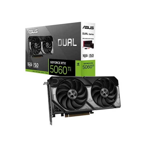 Asus Dual RTX 5060 Ti 16GB GDDR7 Dual Fan Graphics Card