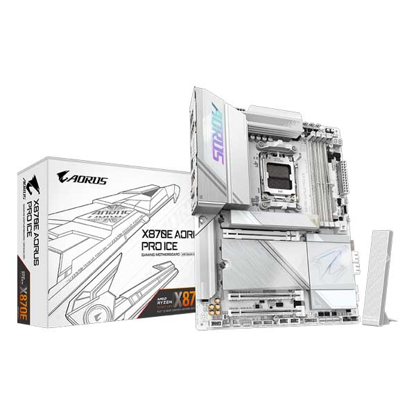GIGABYTE X870E Aorus Pro ICE Motherboard (AMD Socket AM5, DDR5, Wi-Fi 7)