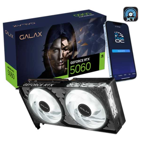 Galax RTX 5060 1-Click OC Launch Edition 8GB GDDR7 Dual Fan Graphic Card