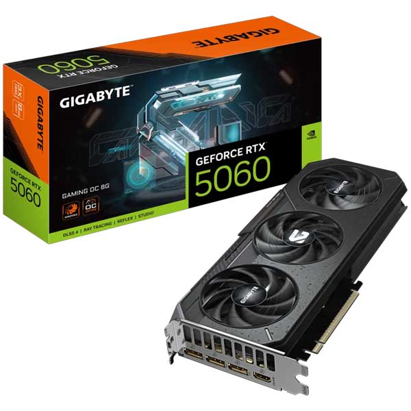 Gigabyte RTX 5060 Gaming OC 8GB GDDR7 Triple Fan Graphics Card