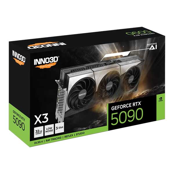 INNO3D GeForce RTX 5090 X3 32GB Triple Fan Graphic Card