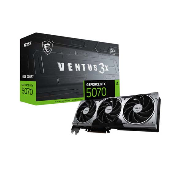 MSI RTX 5070 Ventus 3X OC 12GB GDDR7 Triple Fan Graphic Card