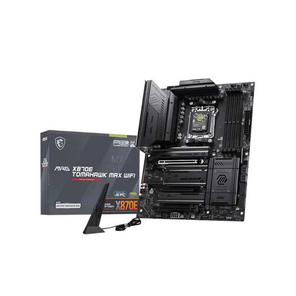 MSI MAG X870E Tomahawk Max ATX Motherboard (AMD Socket AM5, DDR5, Wi-Fi 7)
