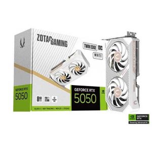 ZOTAC RTX 5050 Twin Edge OC 8GB GDDR6 White Dual Fan Graphics Card
