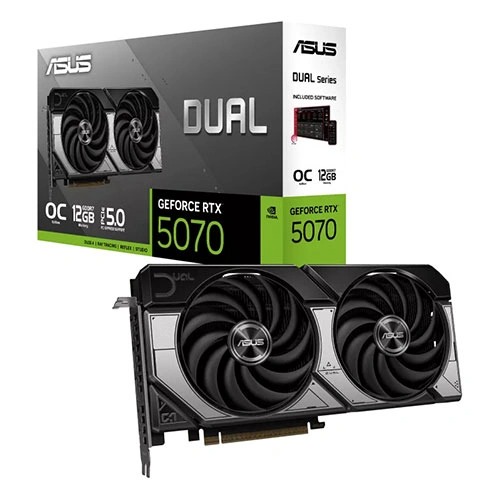 Asus Dual RTX 5070 OC 12GB GDDR7 Dual Fan Graphics Card
